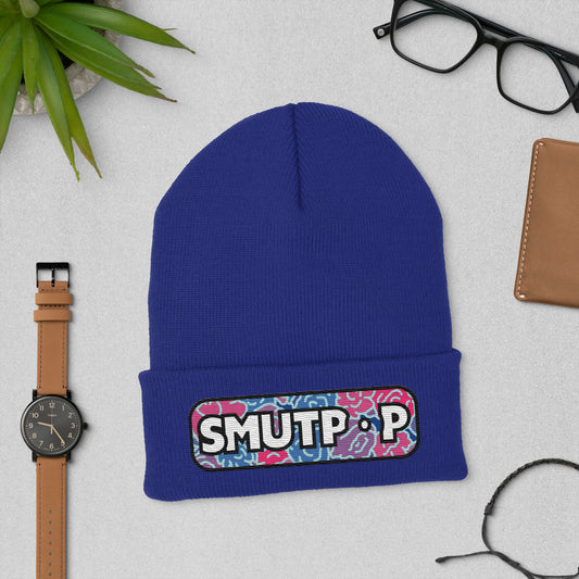 Smutpop Embroidered Beanie featuring original Smutpop artwork
