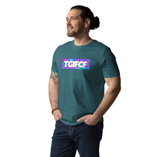 TGIFCF organic cotton t-shirt featuring original Smutpop artwork