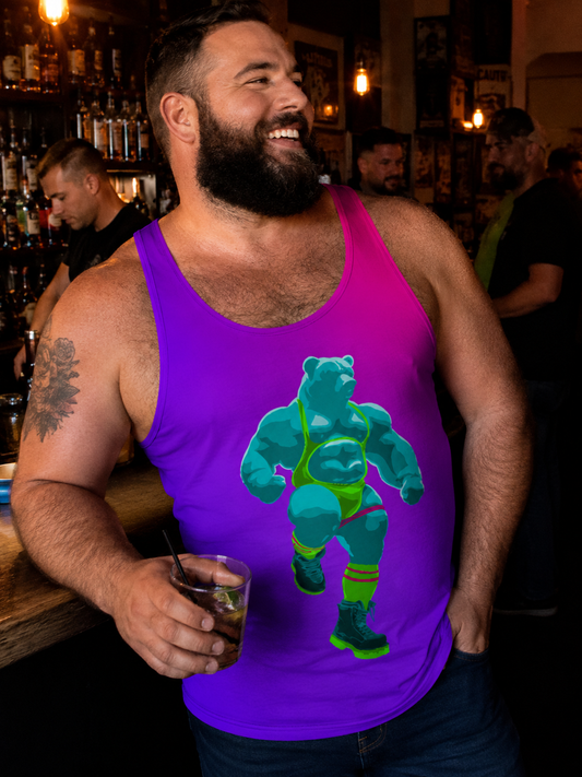 Ragebear Tank Top featuring original Smutpop artwork