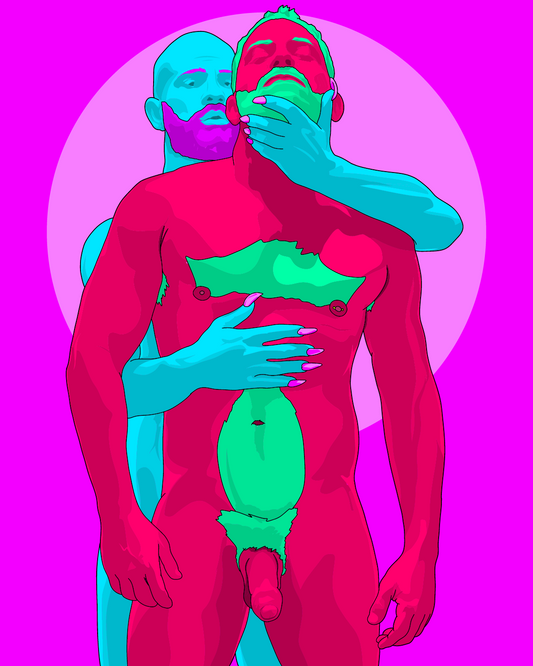 Queer Embrace featuring original Smutpop artwork