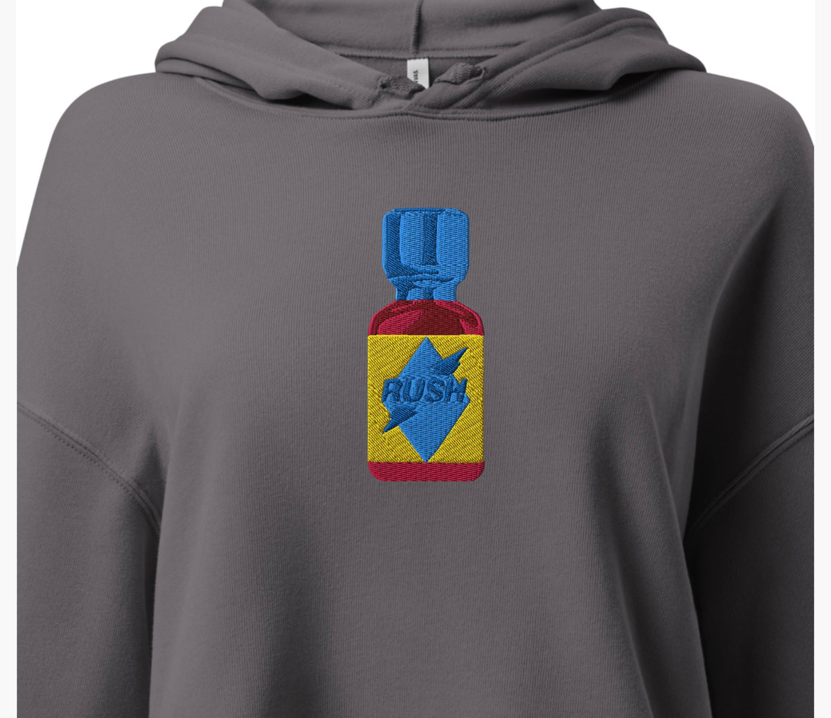 VCR Cleaner Crop Hoodie featuring original Smutpop artwork