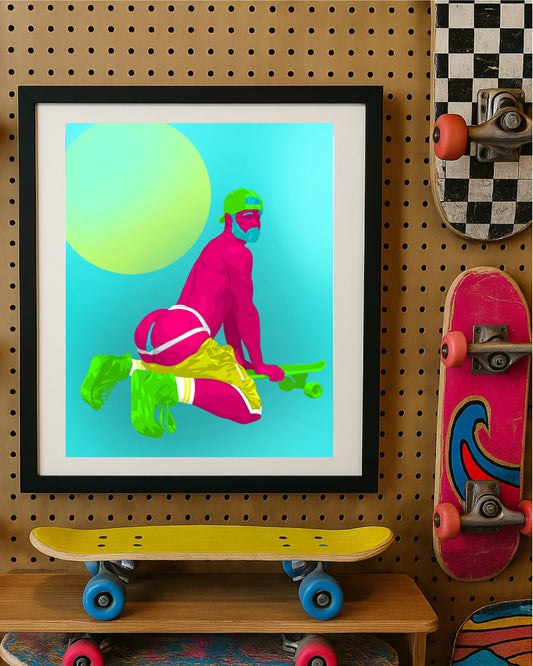 Skater Boy featuring original Smutpop artwork