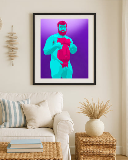 Nip Bear featuring original Smutpop artwork