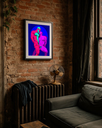 Lovers Embrace featuring original Smutpop artwork