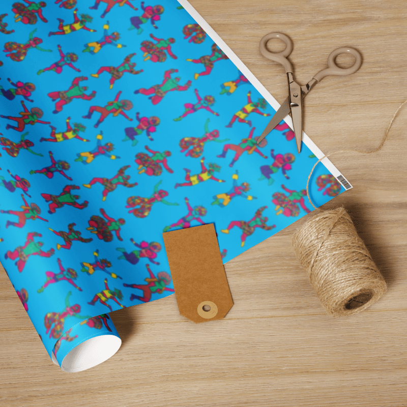 Festi-Bros Wrapping paper featuring original Smutpop artwork