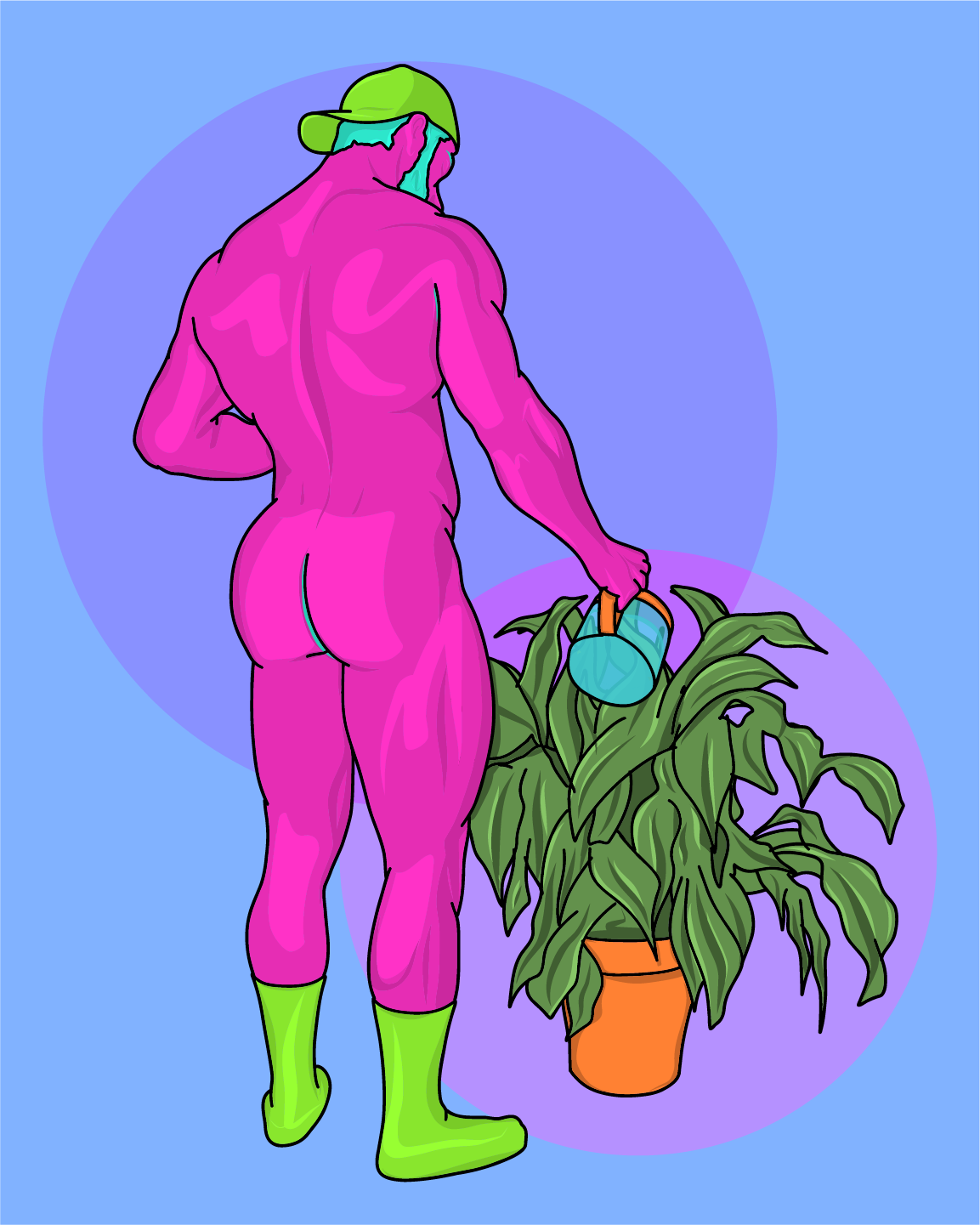 Plant Daddy featuring original Smutpop artwork
