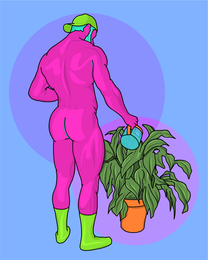 Plant Daddy featuring original Smutpop artwork
