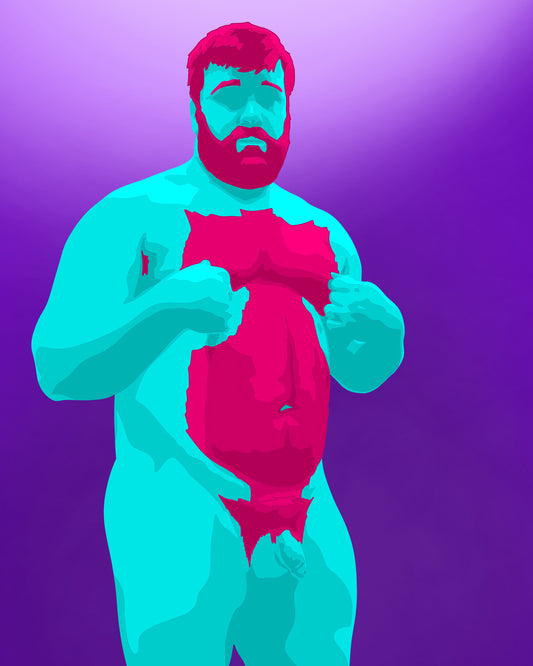 Nip Bear featuring original Smutpop artwork