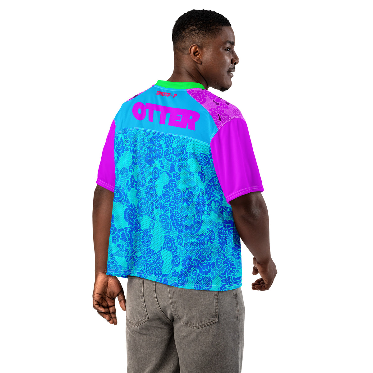 Otter football jersey featuring original Smutpop artwork