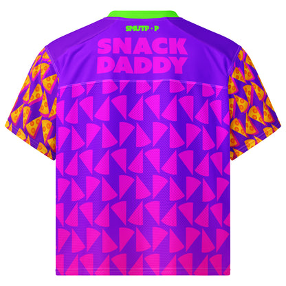 Snack Daddy football jersey featuring original Smutpop artwork