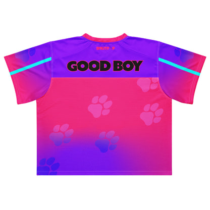Good Boy football jersey featuring original Smutpop artwork