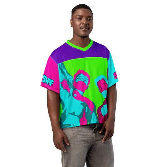 Sniff Football Jersey – Mesh Gay Festival Jersey featuring original Smutpop artwork