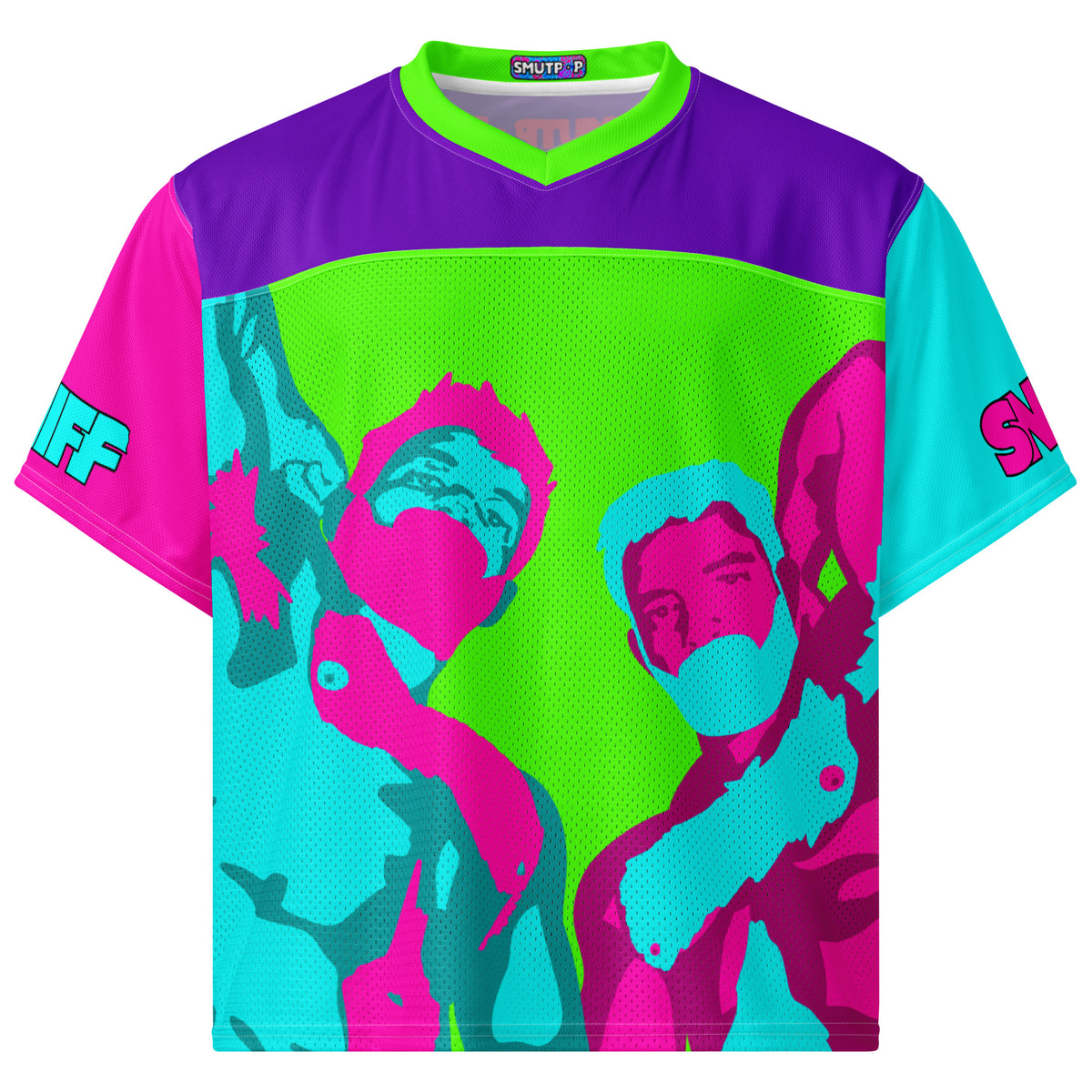 Sniff Football Jersey – Mesh Gay Festival Jersey featuring original Smutpop artwork