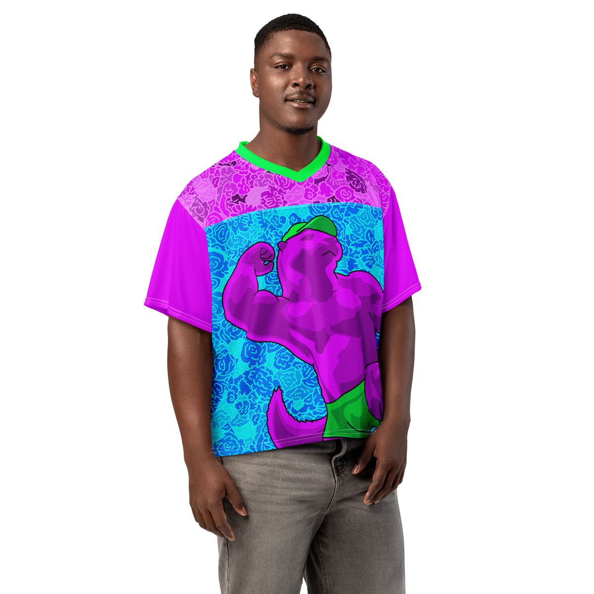 Otter football jersey featuring original Smutpop artwork
