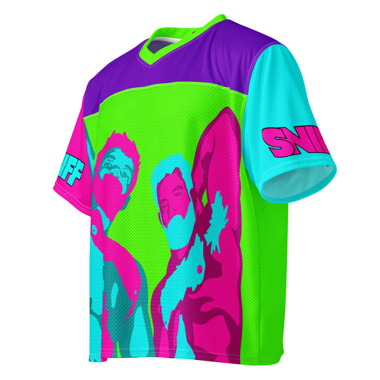 Sniff Football Jersey – Mesh Gay Festival Jersey featuring original Smutpop artwork