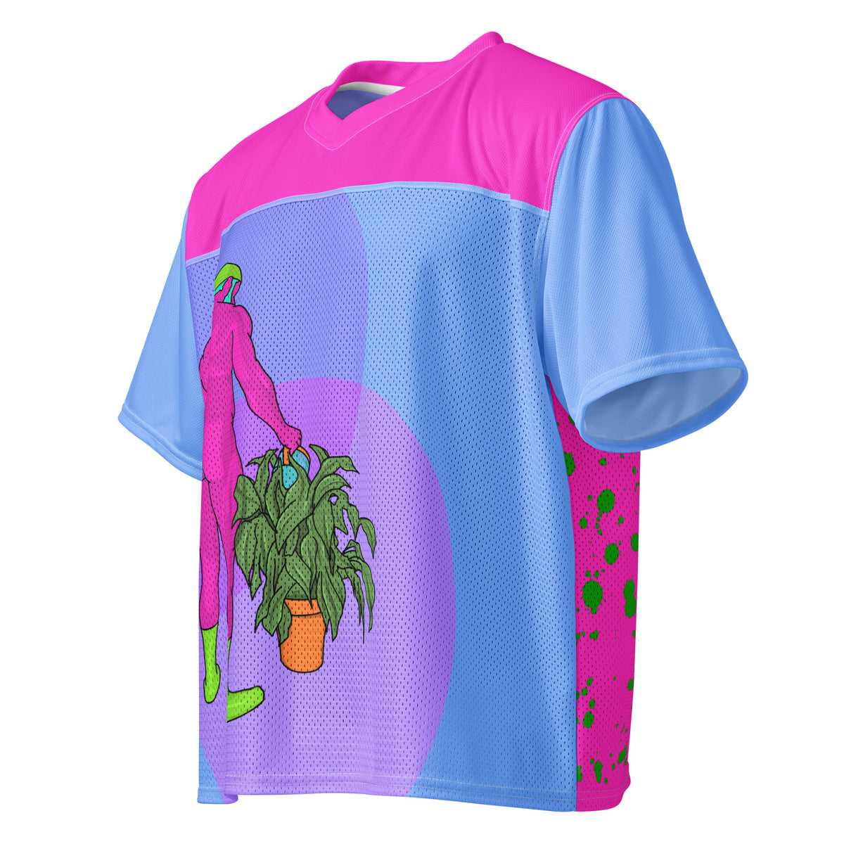 Plant Bro football jersey featuring original Smutpop artwork