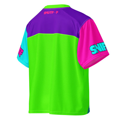 Sniff Football Jersey – Mesh Gay Festival Jersey featuring original Smutpop artwork