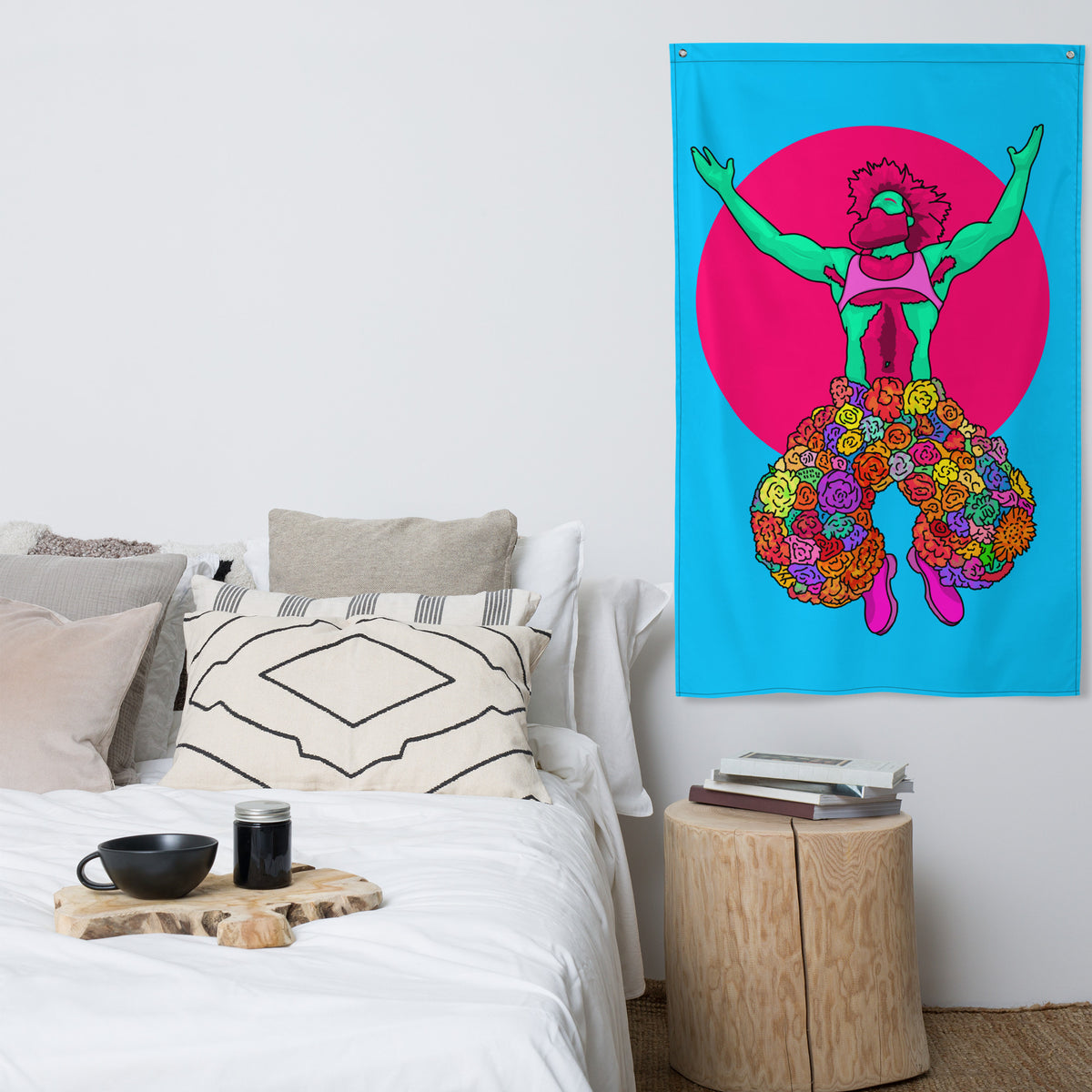 Festi-Bro Flag featuring original Smutpop artwork