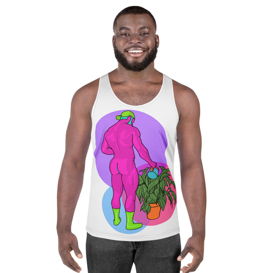 Plant Dad Tank featuring original Smutpop artwork