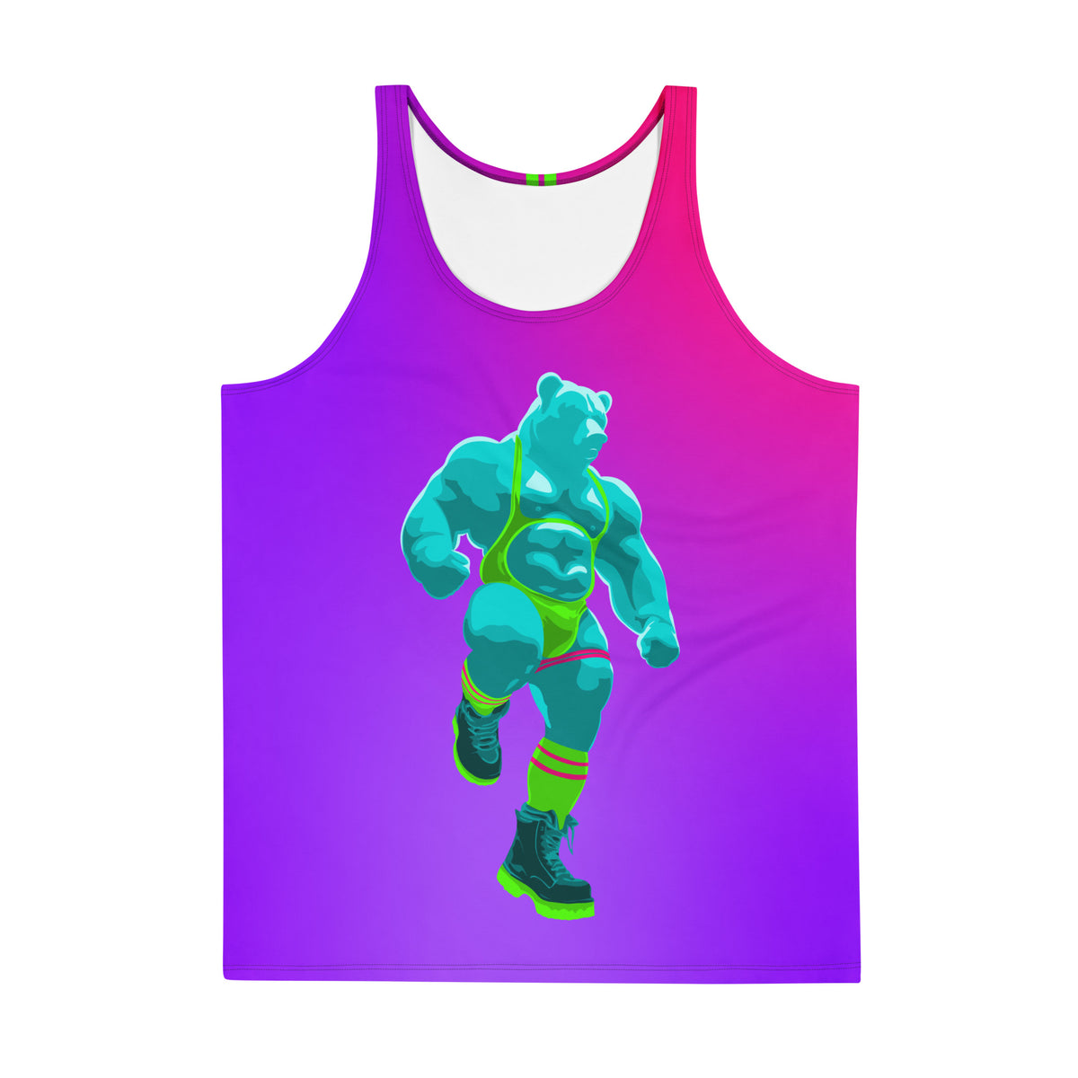 Ragebear Tank Top featuring original Smutpop artwork