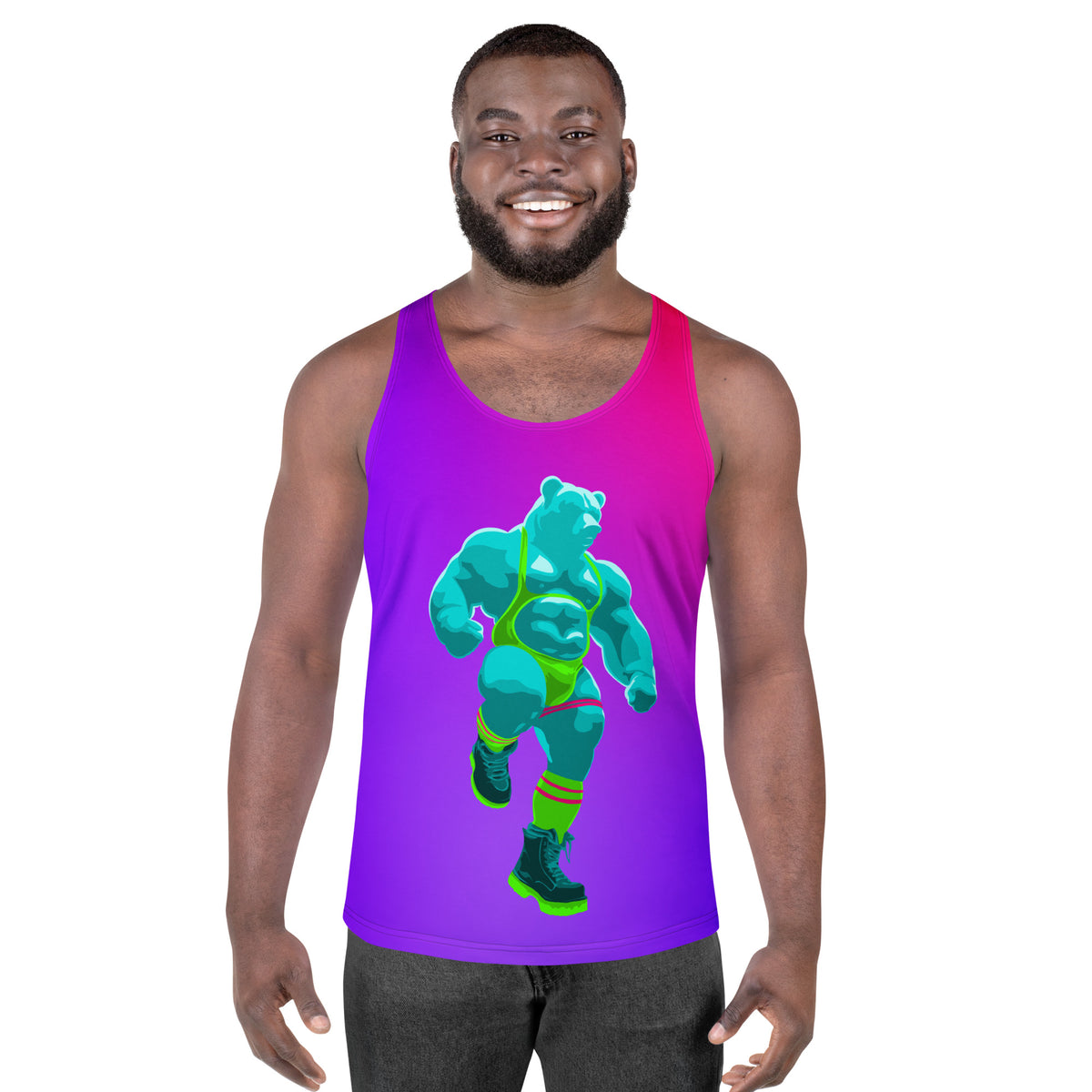 Ragebear Tank Top featuring original Smutpop artwork