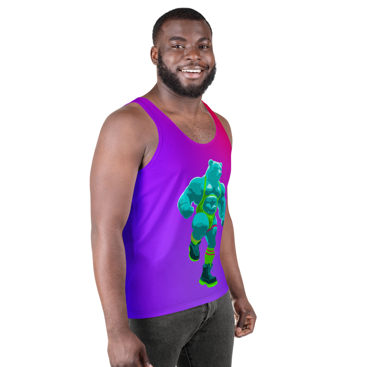 Ragebear Tank Top featuring original Smutpop artwork
