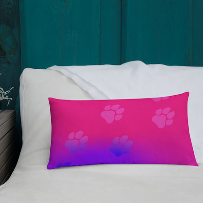 Sniff / Pup throw pillow featuring original Smutpop artwork