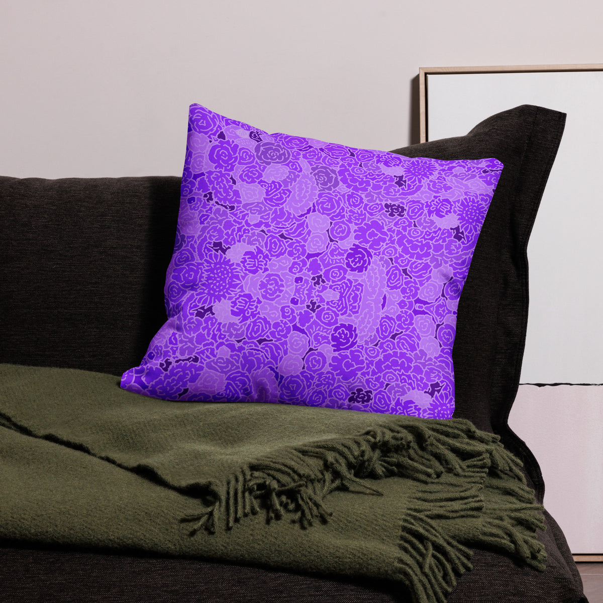 Premium Pillow featuring original Smutpop artwork