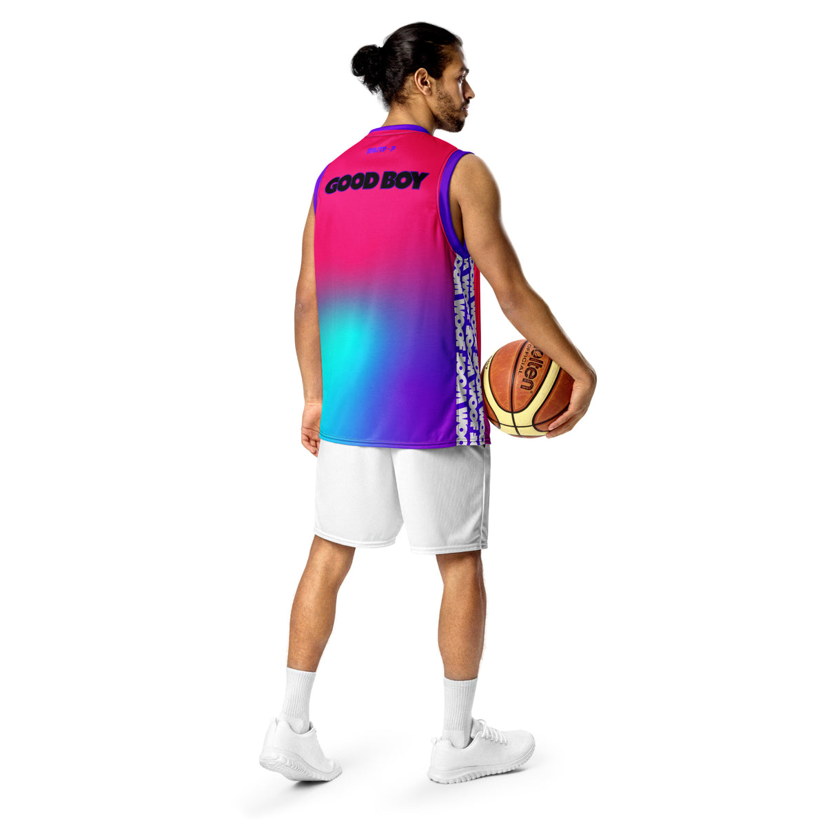 Good Boy basketball jersey featuring original Smutpop artwork