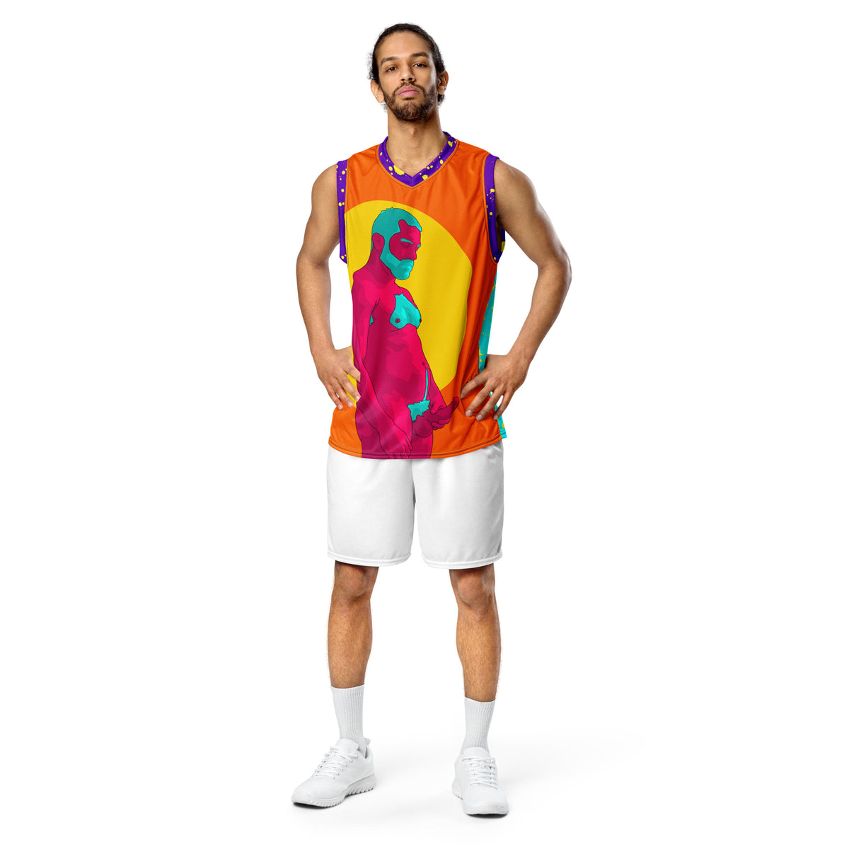 Piss Pig basketball jersey featuring original Smutpop artwork