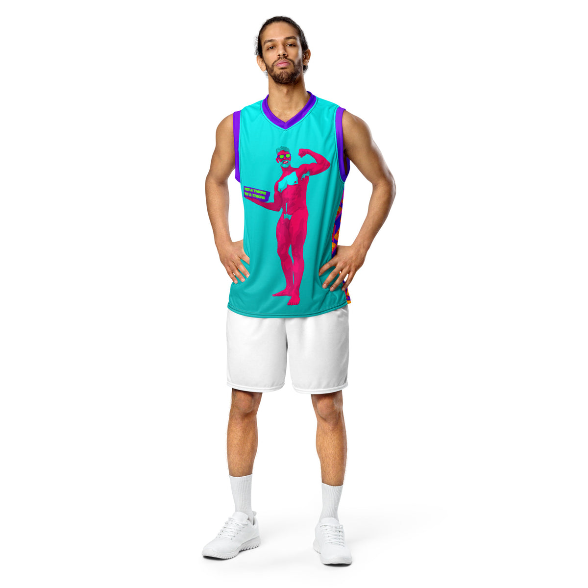 Snack Daddy basketball jersey featuring original Smutpop artwork