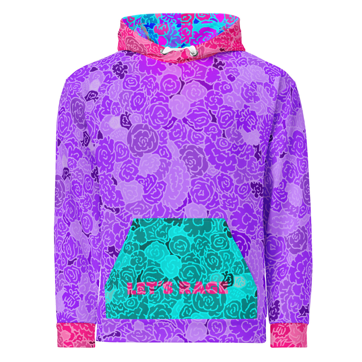 Rage Bear cotton hoodie featuring original Smutpop artwork