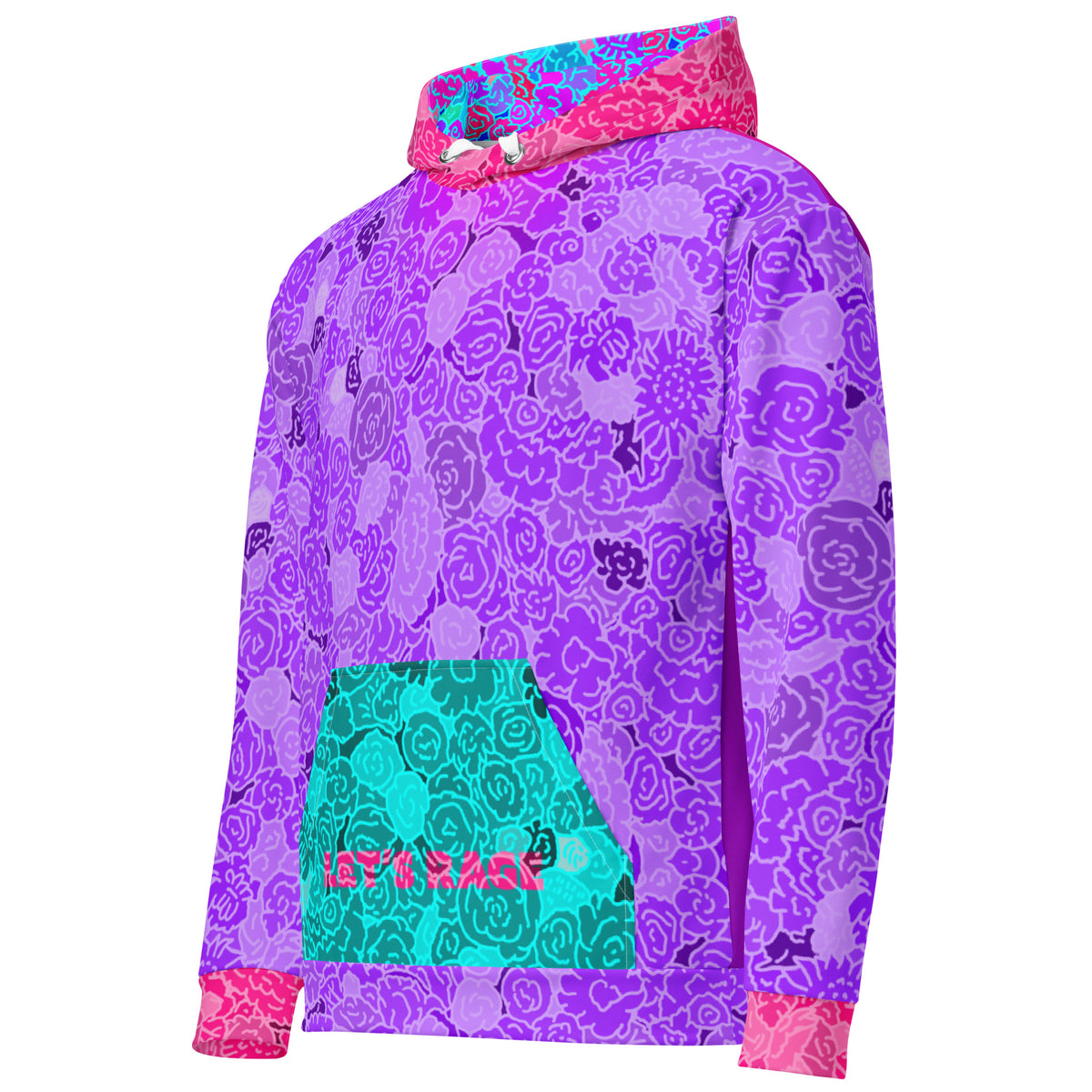 Rage Bear cotton hoodie featuring original Smutpop artwork