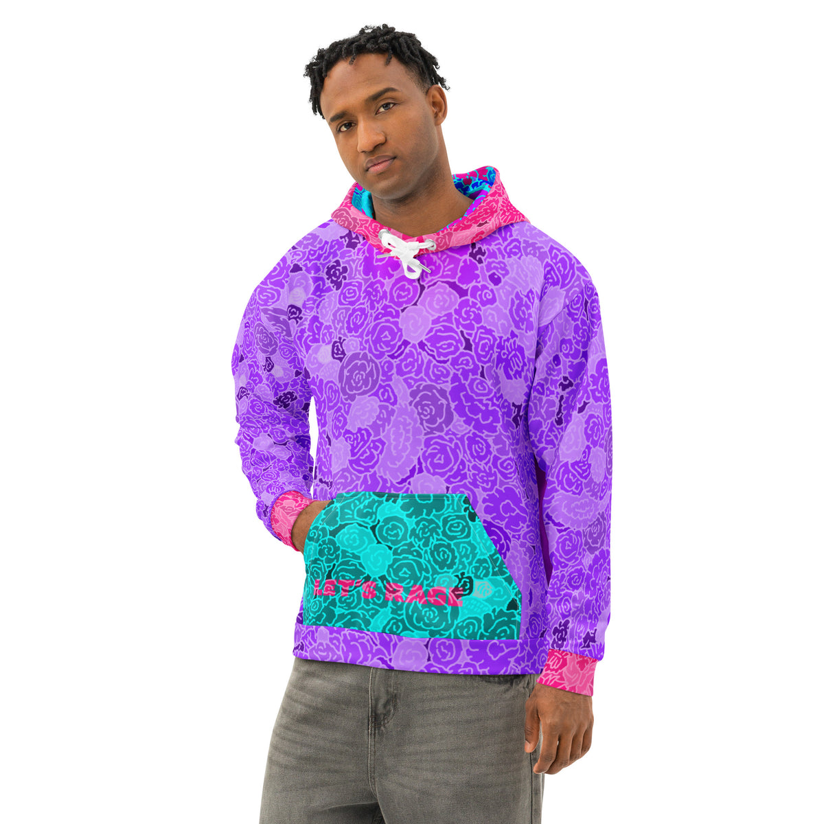 Rage Bear cotton hoodie featuring original Smutpop artwork