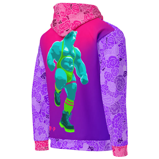 Rage Bear cotton hoodie featuring original Smutpop artwork