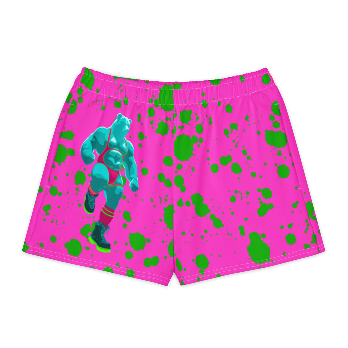Ragebear cotton shorts featuring original Smutpop artwork