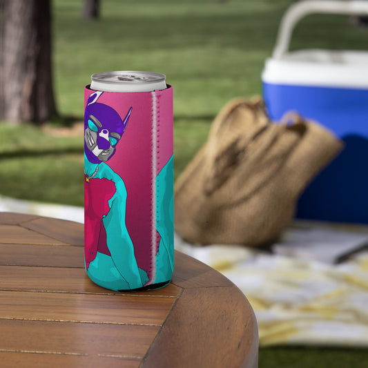 Pup Can cooler featuring original Smutpop artwork