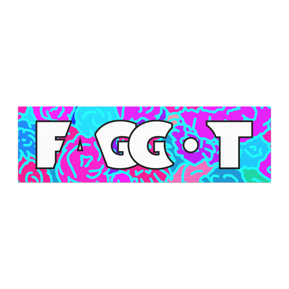 F@ggot Magnet featuring original Smutpop artwork