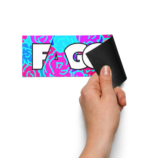 F@ggot Magnet featuring original Smutpop artwork