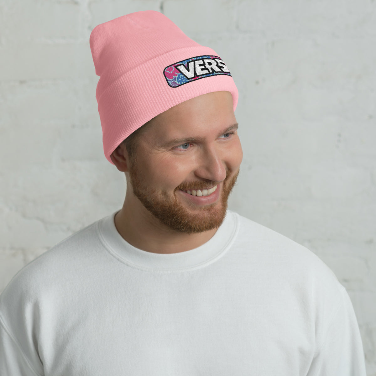 Vers Cuffed Beanie featuring original Smutpop artwork
