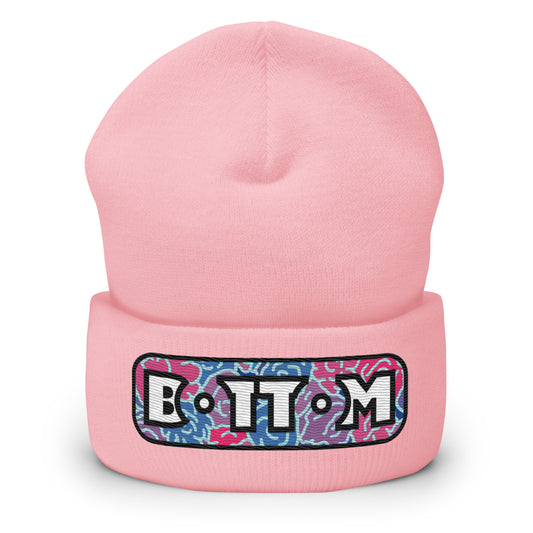 Bottom Cuffed Beanie featuring original Smutpop artwork