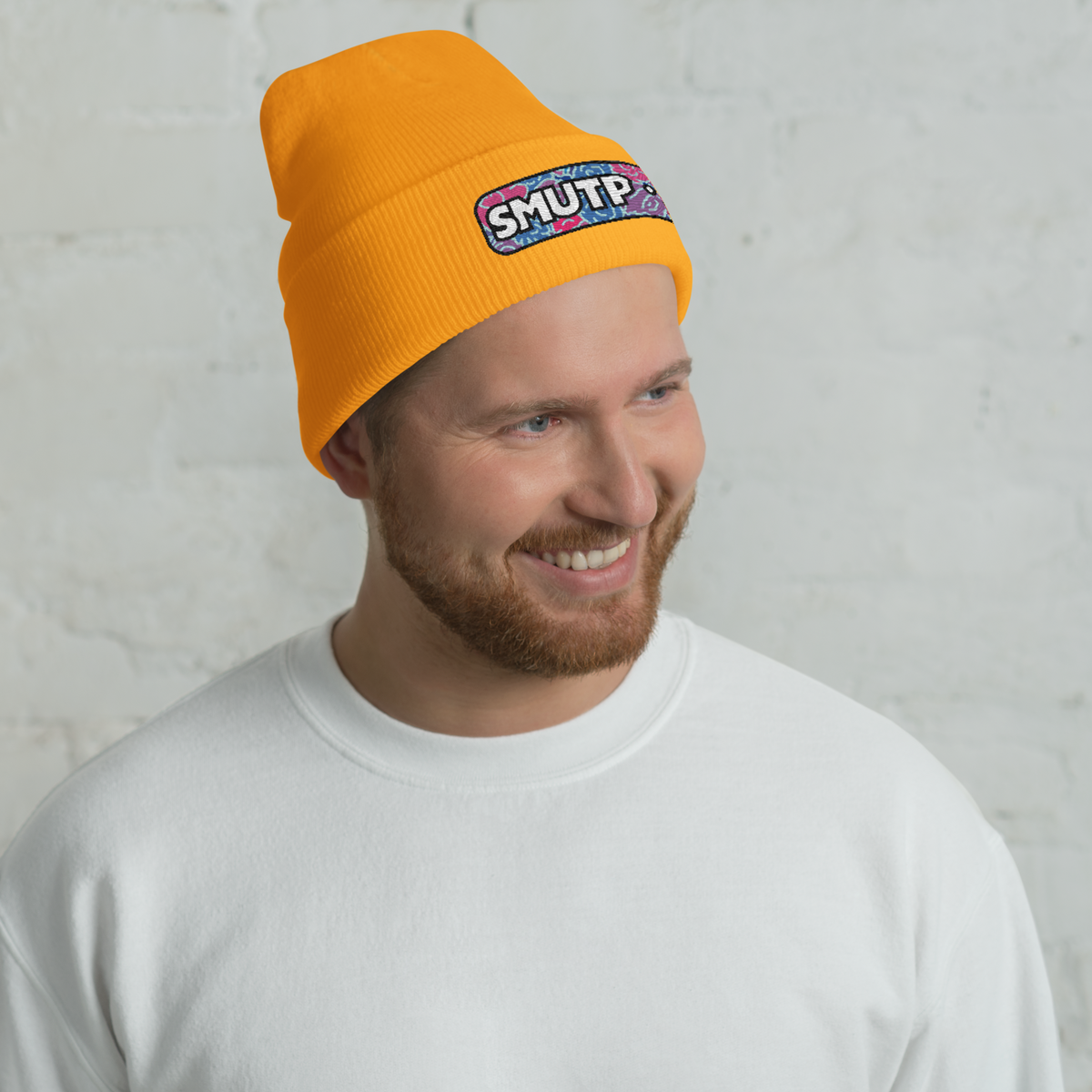 Smutpop Embroidered Beanie featuring original Smutpop artwork
