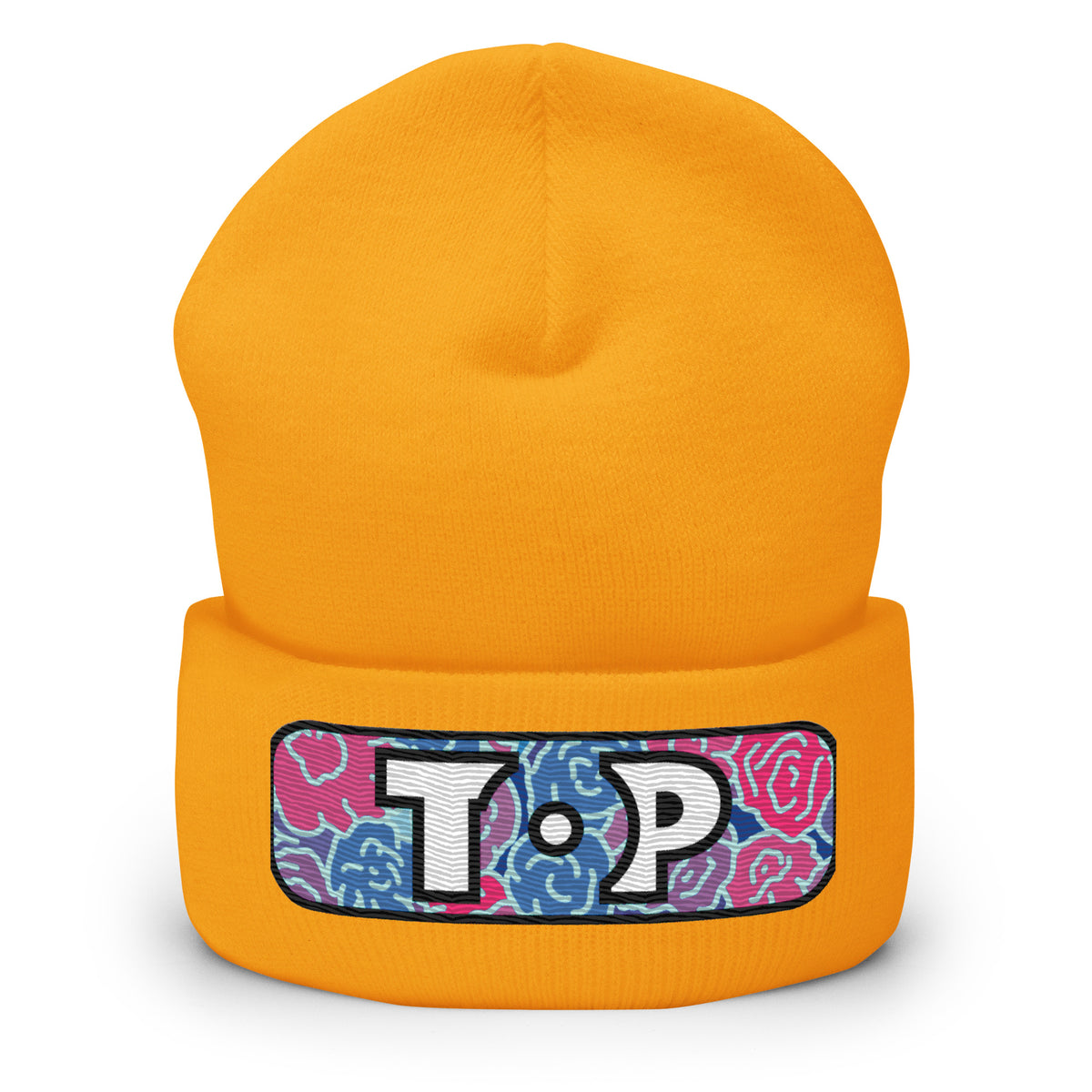 Top Cuffed Beanie featuring original Smutpop artwork