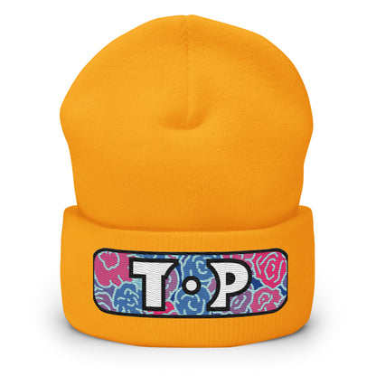 Top Cuffed Beanie featuring original Smutpop artwork