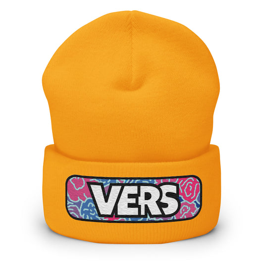 Vers Cuffed Beanie featuring original Smutpop artwork