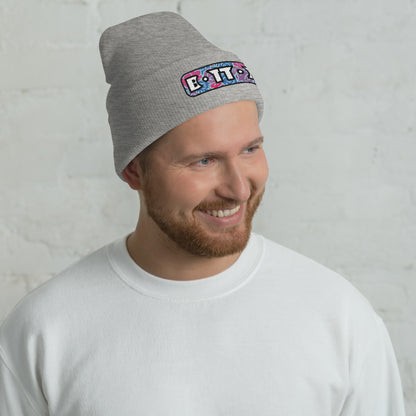 Bottom Cuffed Beanie featuring original Smutpop artwork