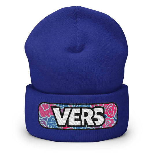 Vers Cuffed Beanie featuring original Smutpop artwork