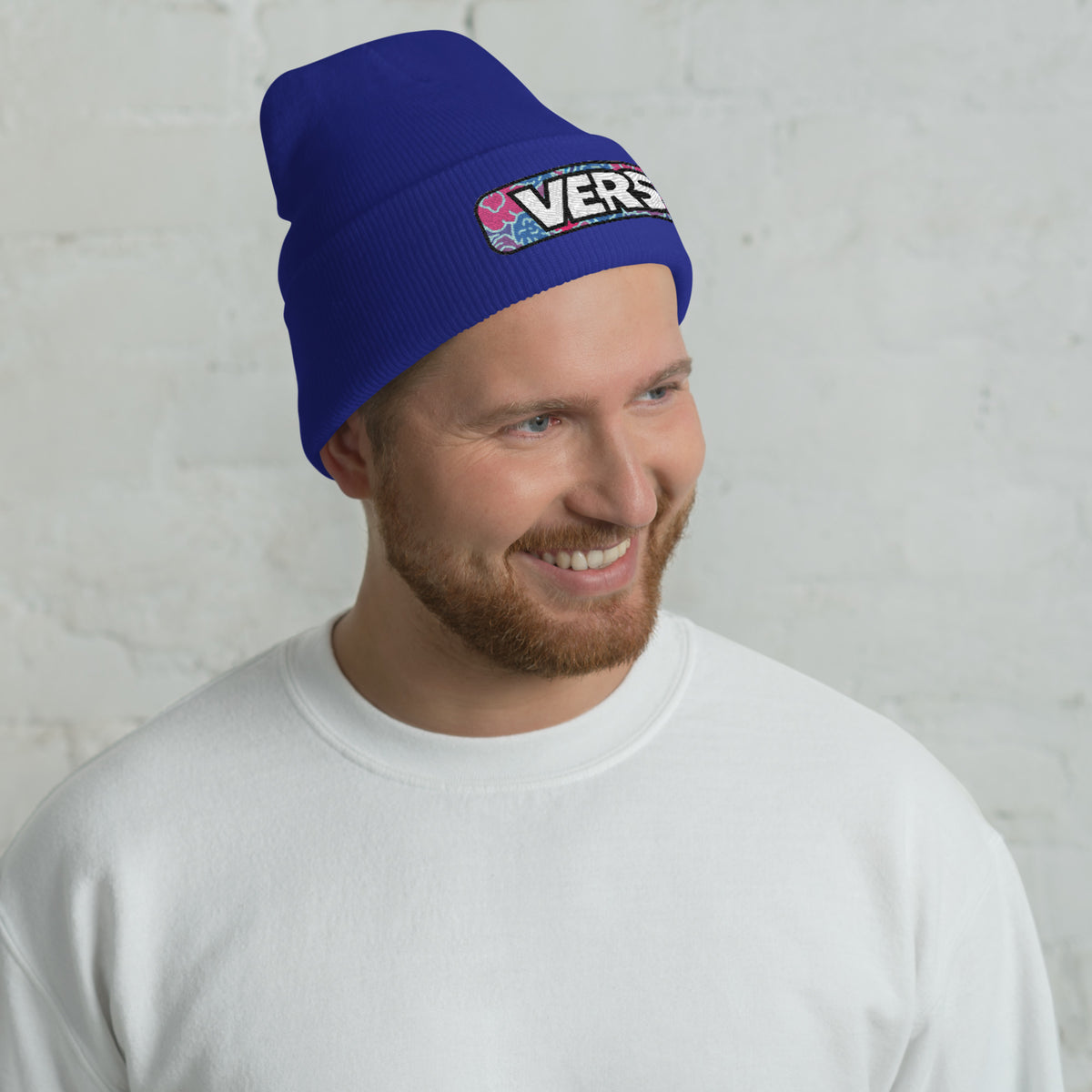Vers Cuffed Beanie featuring original Smutpop artwork