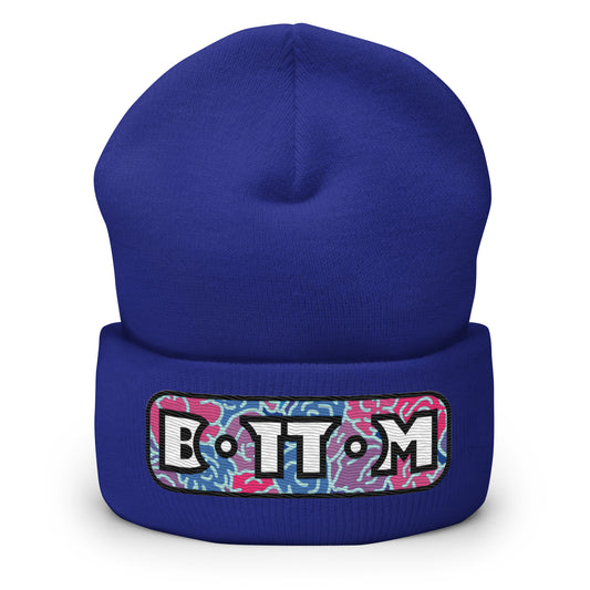 Bottom Cuffed Beanie featuring original Smutpop artwork