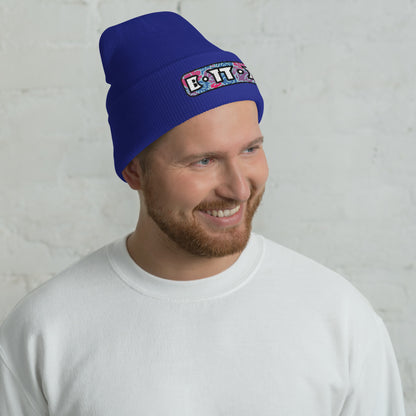 Bottom Cuffed Beanie featuring original Smutpop artwork